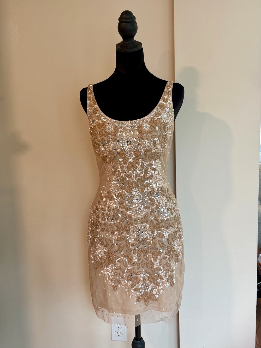 Adrianna Papell sequin mini dress